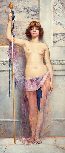 John William Godward A Priestess